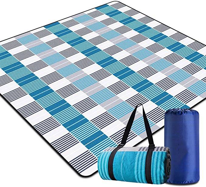 Custom Waterproof Beach Mats Large Picnic Sand Proof Beach Blanket Family Party Outdoor Camping Mats